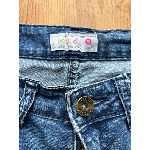 Embroidered Denim Jean Short Shorts Junior 5 Hectik by Natalia Daisy Dukes Girl - Picture 8 of 9